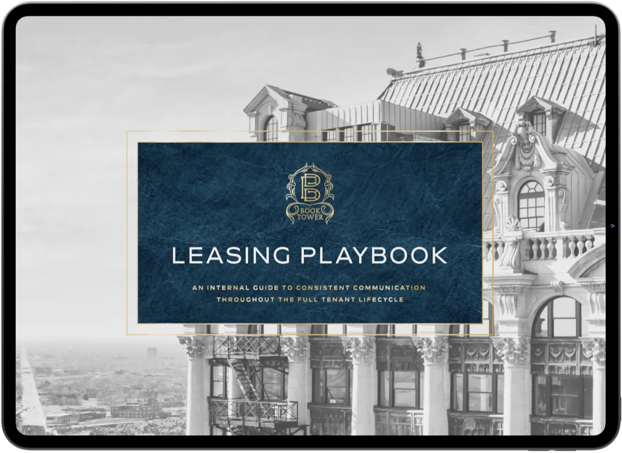 A mock up of website on a tablet