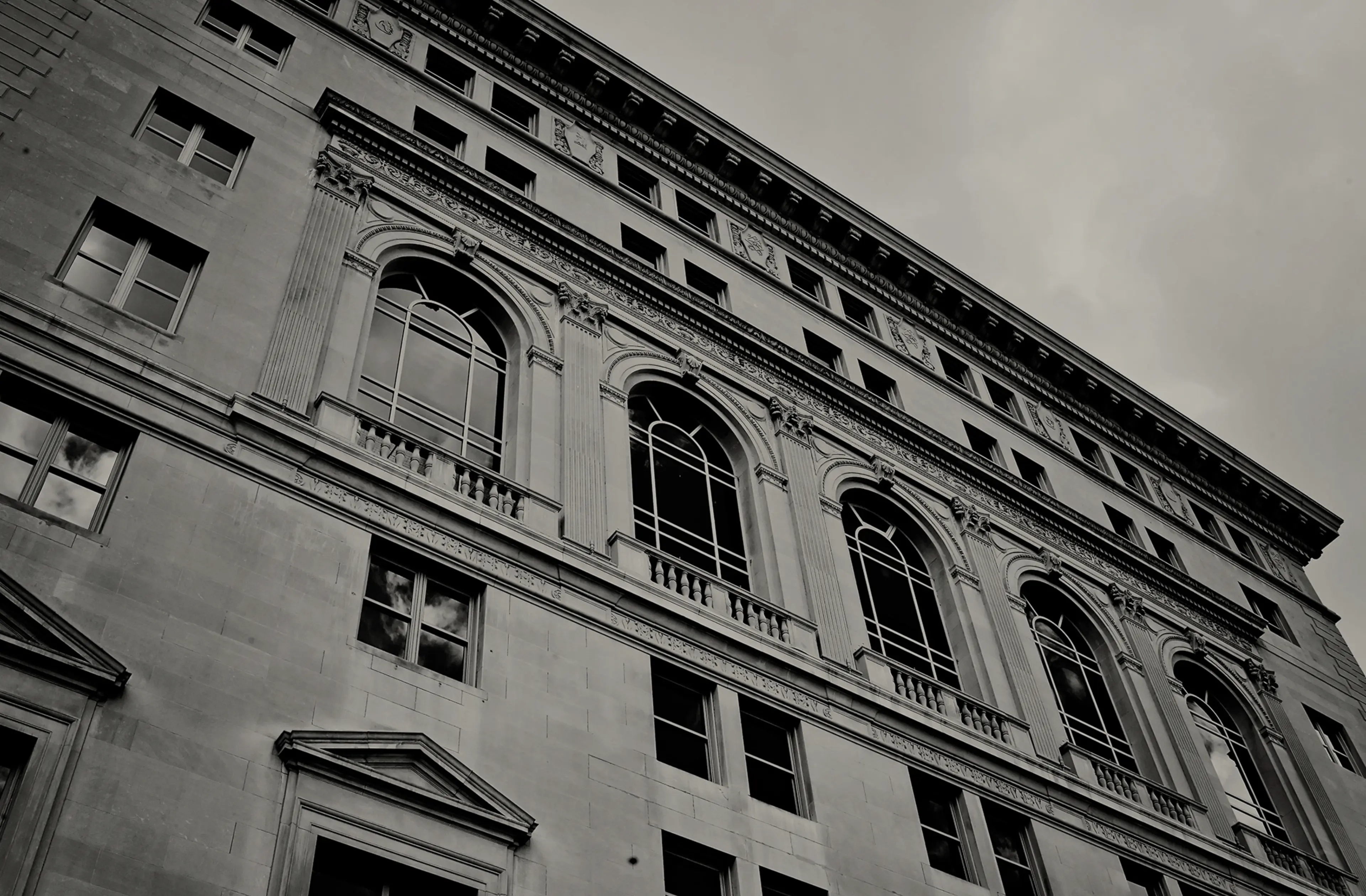 An angled shot of the front facia of DAC building