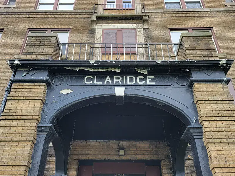 Entrance to the Claridge