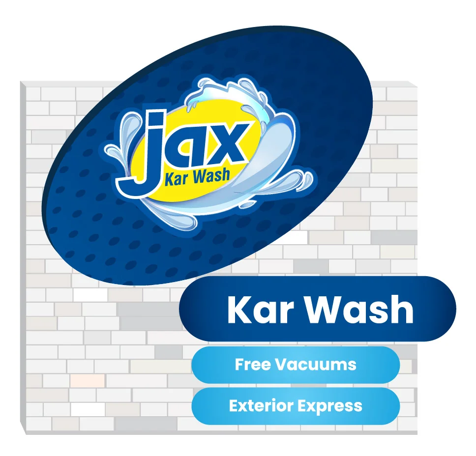 jax kar wash - free vaccums exterior express