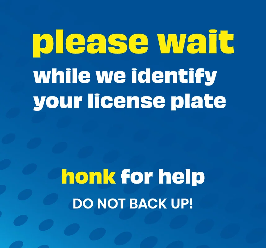 please wait while we identify your license plate...