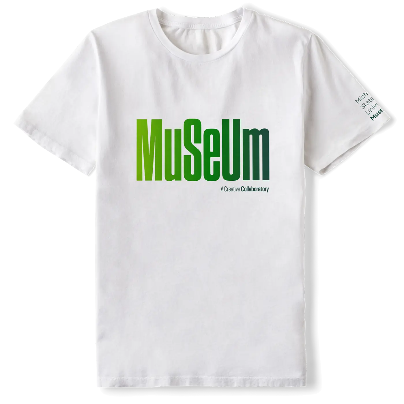 the new logo on a white t-shirt